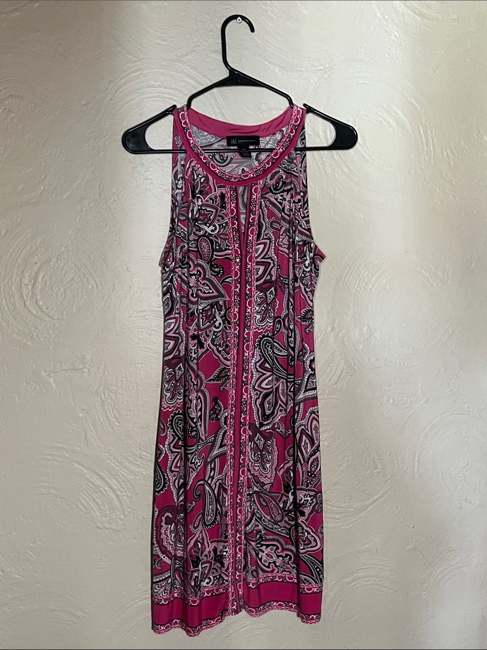 INC International Concepts Pink Paisley Midi Dress